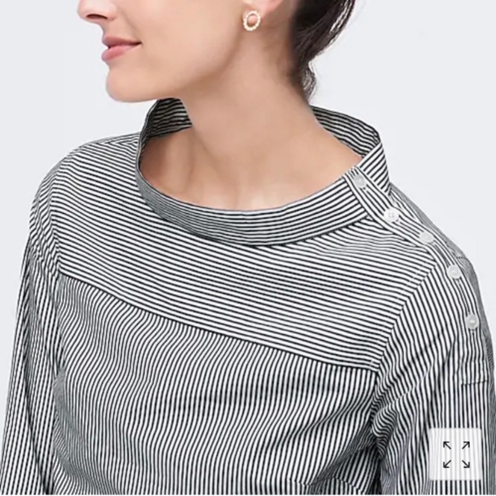 J. Crew funnelneck shirt